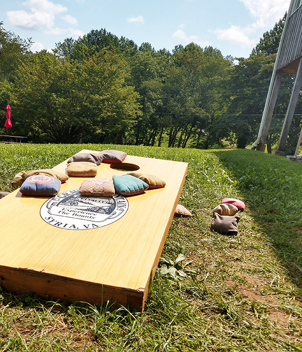 Corn-hole at Graves Mountain Farm & Lodges