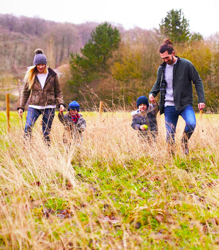 Family hikes - ambles on 29 miles of trails at the farm and mountainsides