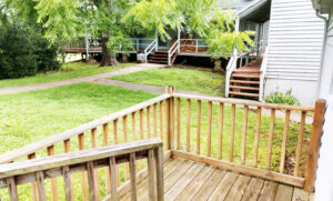 Accessible ramp to porch