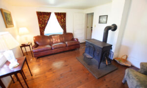 Living Area with Wood Stove