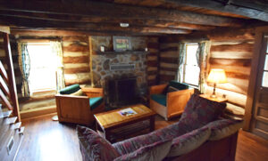 Living Area with Fireplace
