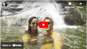 Wellness Weekend at Graves Mountain - doing a water slide and climb of White Oak Canyon, Shenandoah National Park